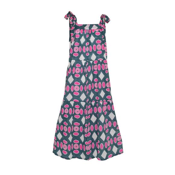 NEW SZ BLOCKPRINTS winslow dress in button print - Picture 4 of 4